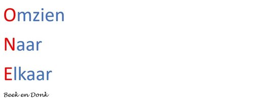 Omzien Naar Elkaar ONE Beek en Donk Hulpboek 111754792514